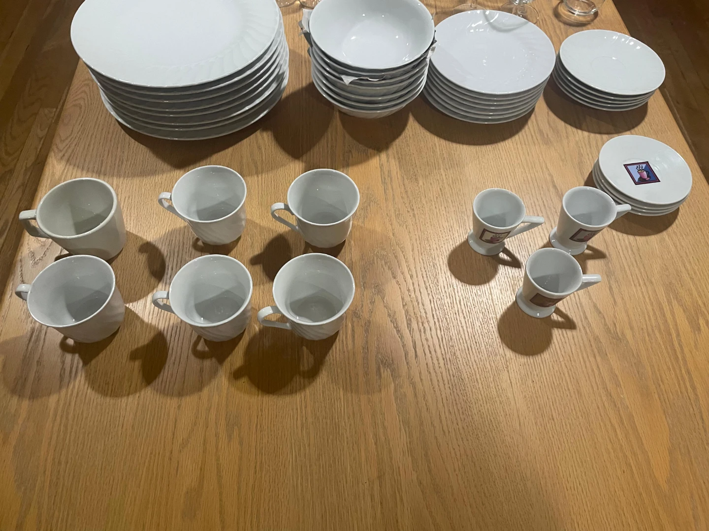 Matching White Ceramic Dinnerware Set - photo 5