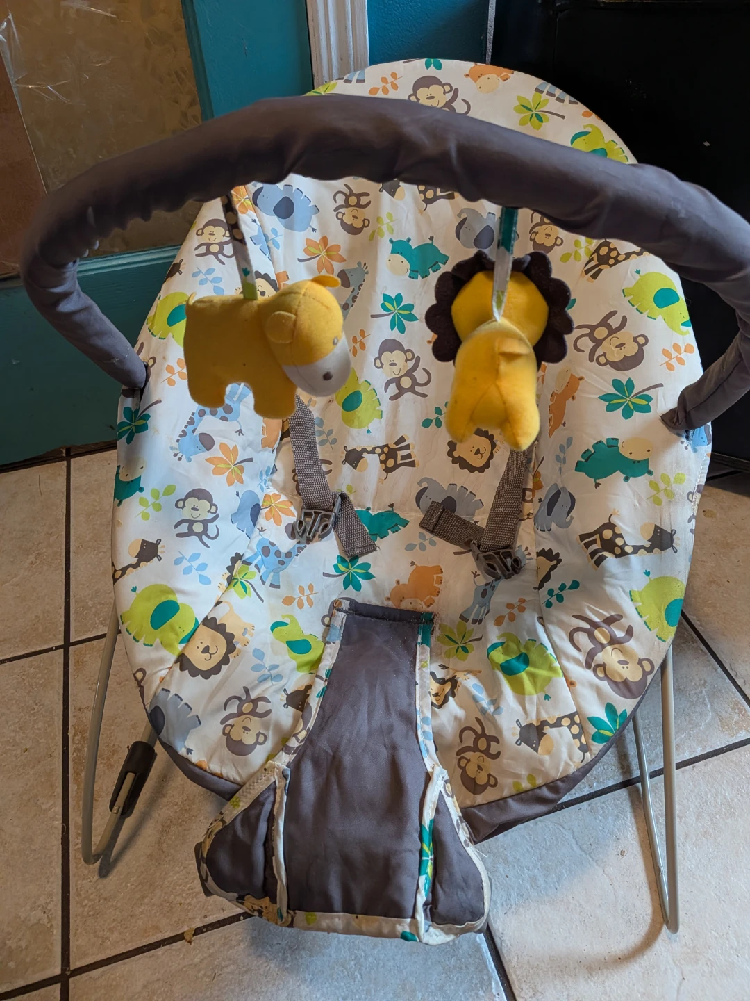 Baby Bouncer Chair with Animal Print