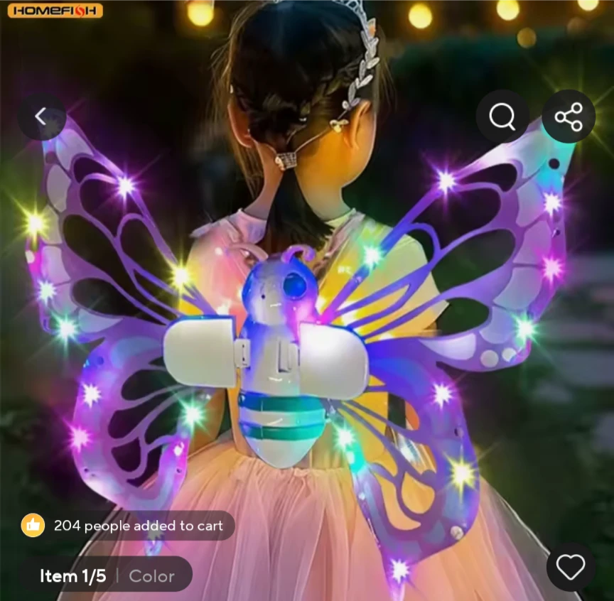 Light-Up Butterfly Wings Costume