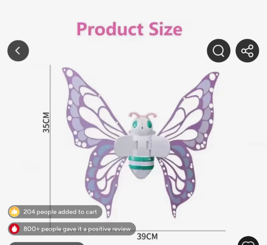 Light-Up Butterfly Wings Costume - photo 2
