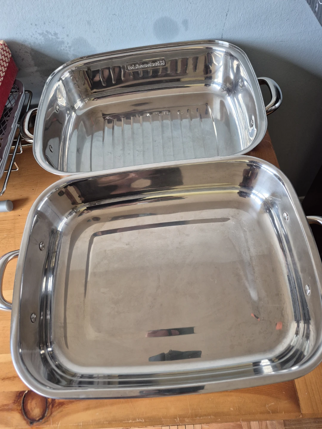 KitchenAid Stainless Steel Roasting Pan Set - photo 4