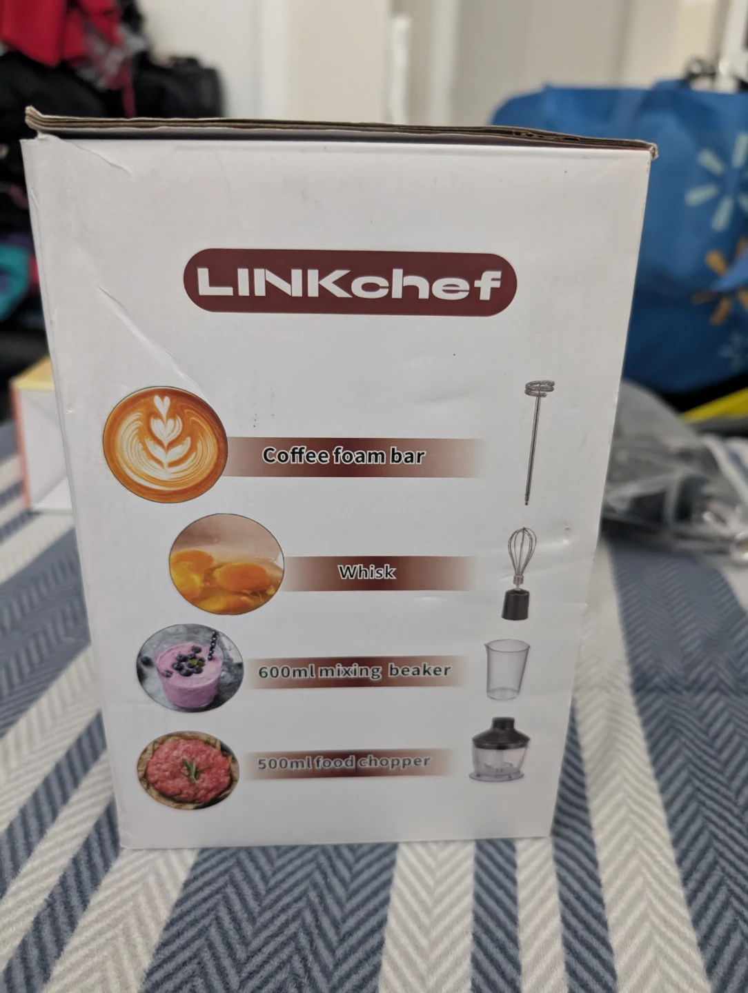 LINKchef Hand Blender HB-1580T 1000W with Attachments - photo 3