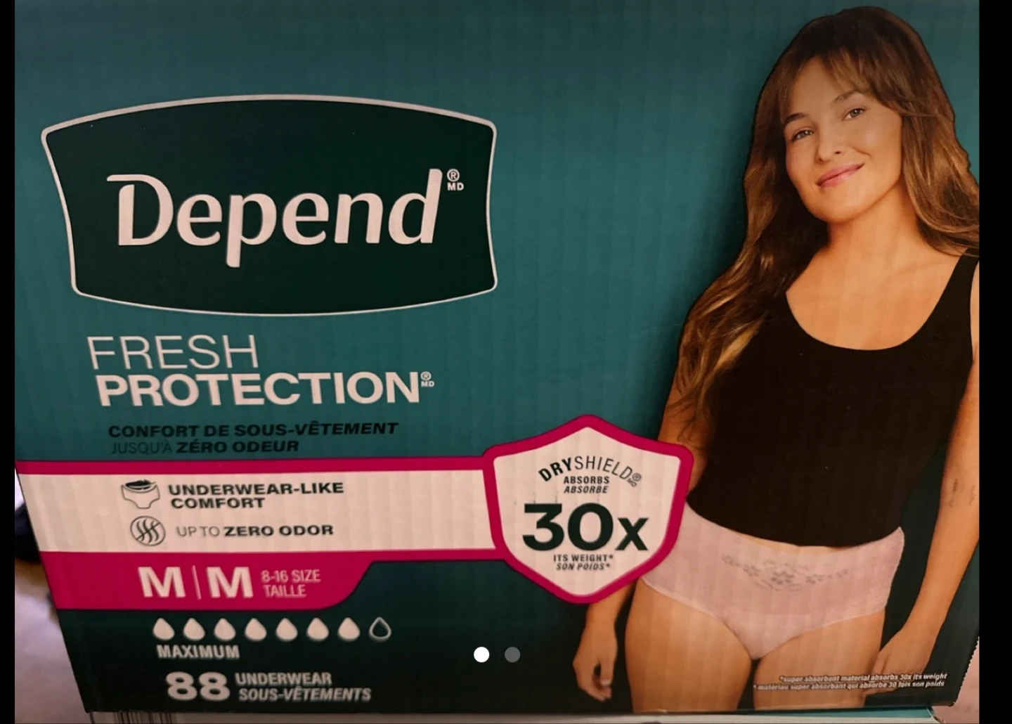 Depend Fresh Protection Underwear M (8-16) - 88 Count