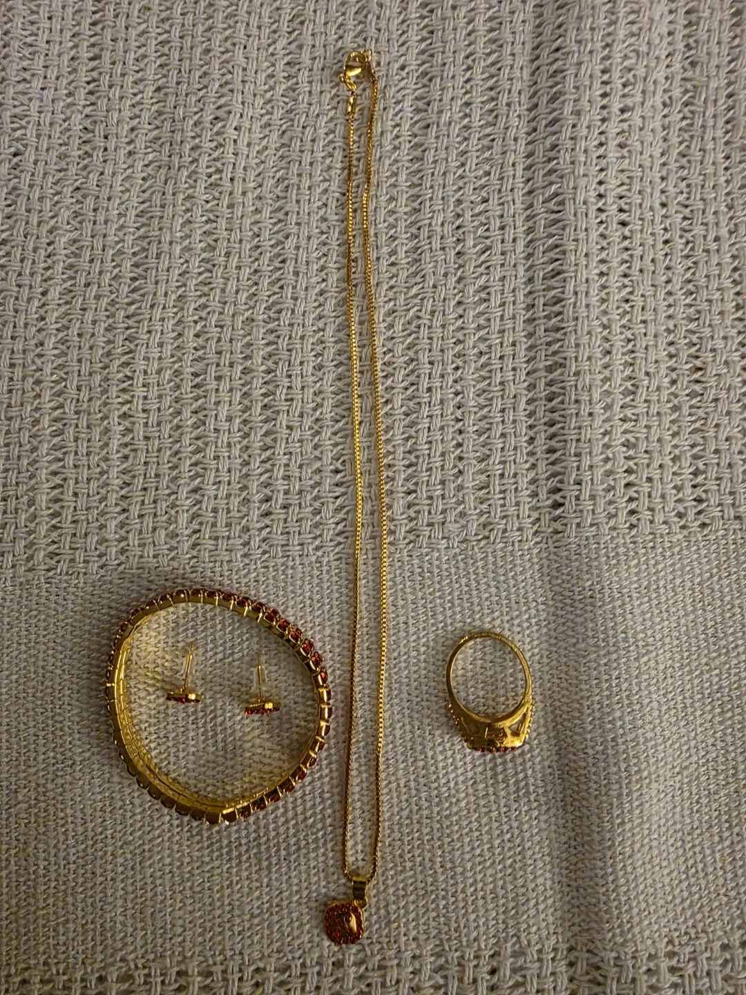 Jewellery Set - Bracelet, Necklace, Ring, Earrings - photo 3