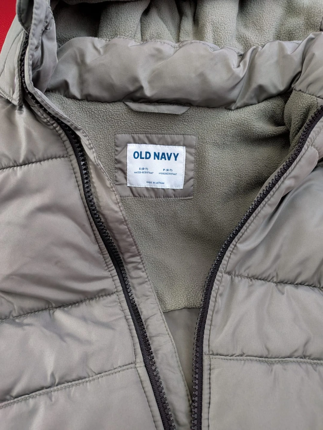 MOS: Old Navy Puffer Jacket - Size S (6-7) - Green - photo 2