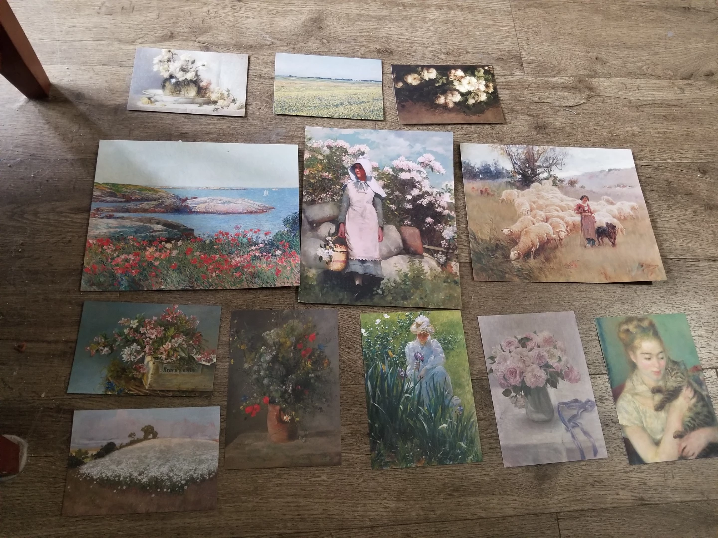 Set of 10 Vintage Art Postcards