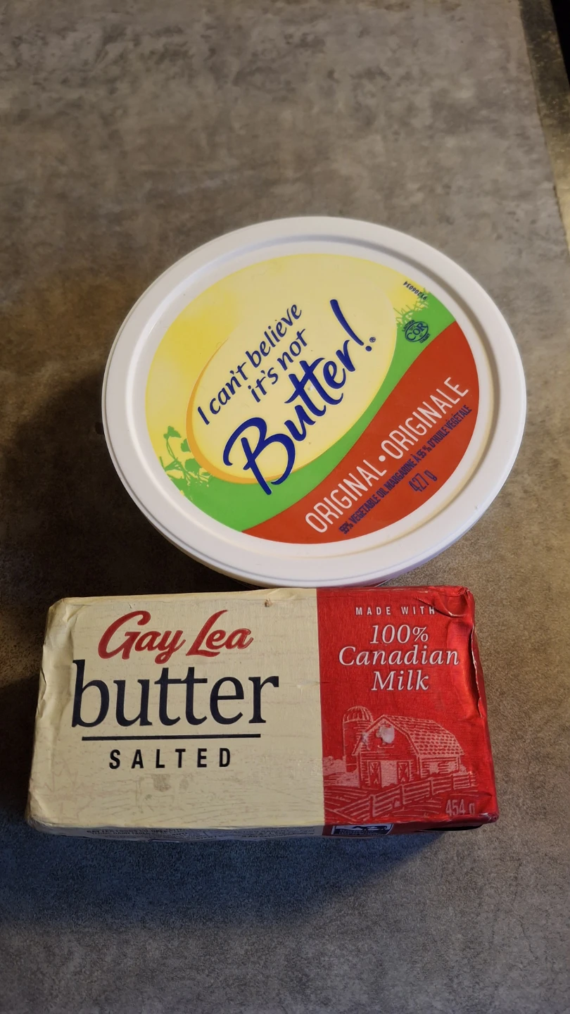 Gay Lea Salted Butter & I Can't Believe It's Not Butter!