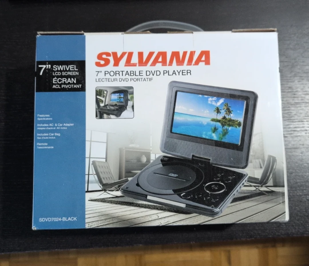 Sylvania 7" Portable DVD Player SDVD7024-BLACK