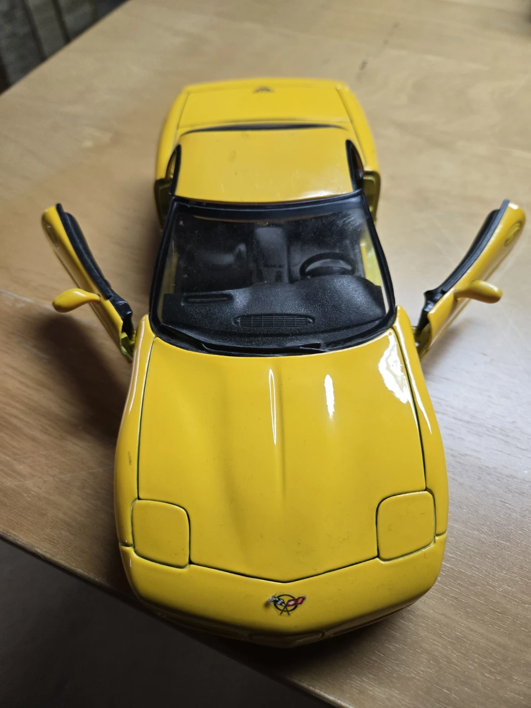 Yellow Corvette Diecast Model Car