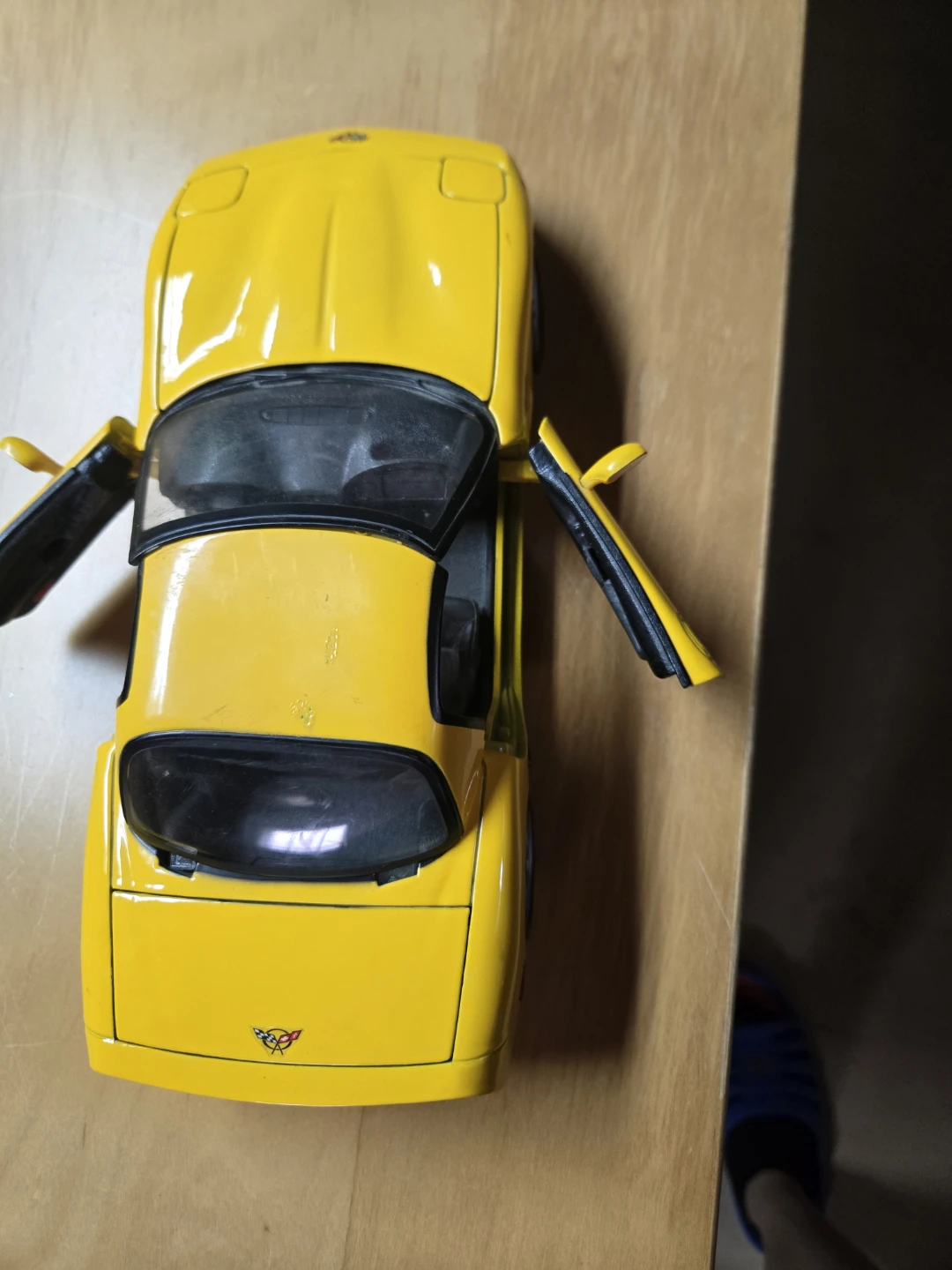Yellow Corvette Diecast Model Car - photo 2