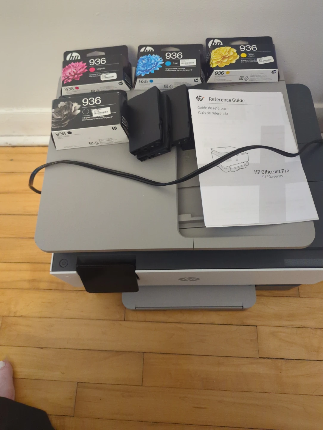 HP OfficeJet Pro 9125e series Printer with HP 936 Ink Cartridges