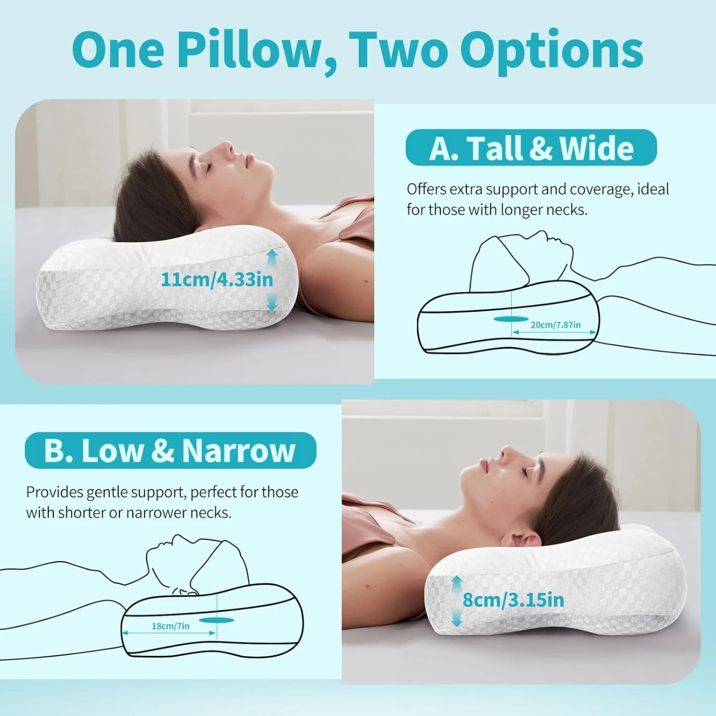 Ergonomic Ear Pillow for Side Sleepers, Piercing Pillow - photo 5
