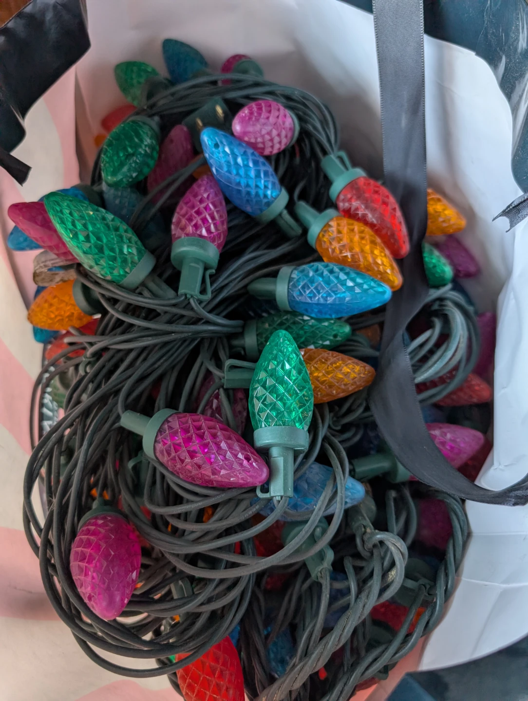 String lights - Red, Green, Blue, Pink, Orange