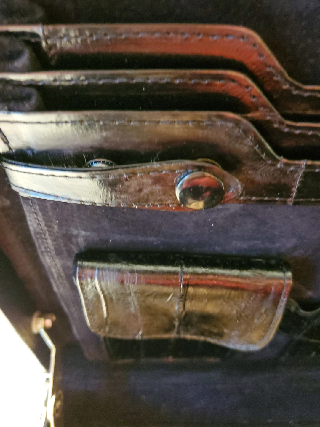 REAL eel skin r Briefcase with Combination Lock - photo 5