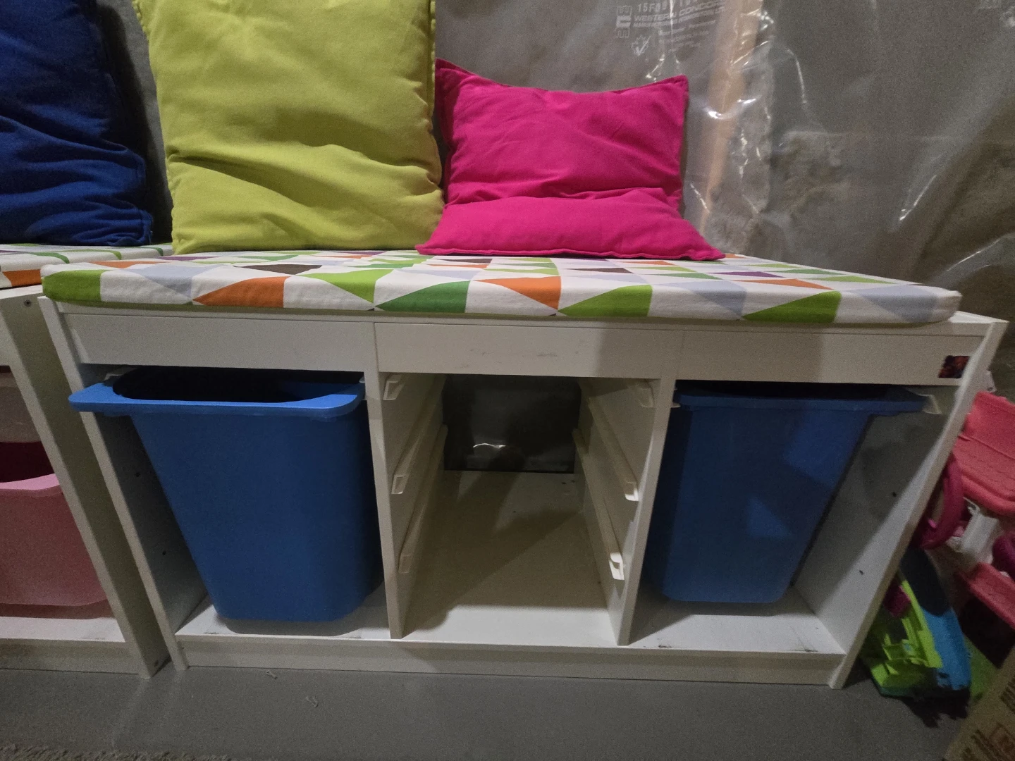 Kids Storage Bench with 4 Cushions - photo 3