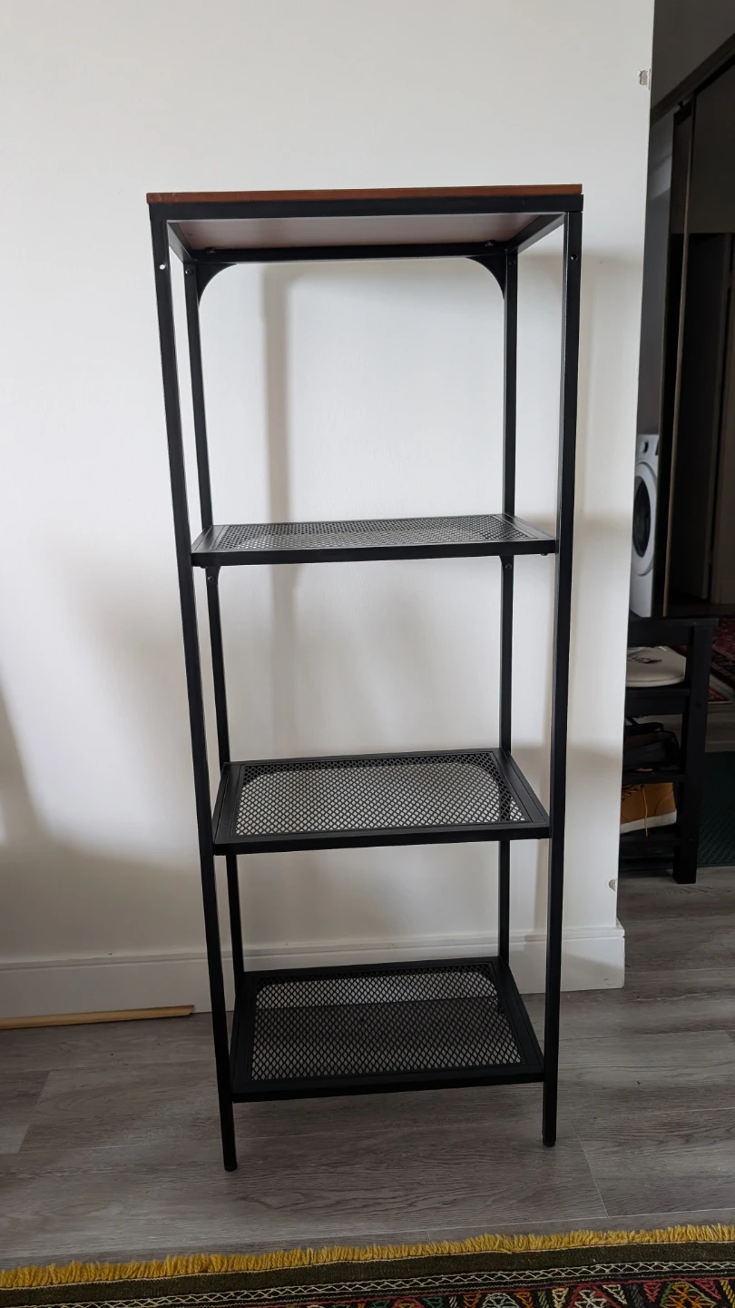 Industrial Style 4-Tier Shelf Unit