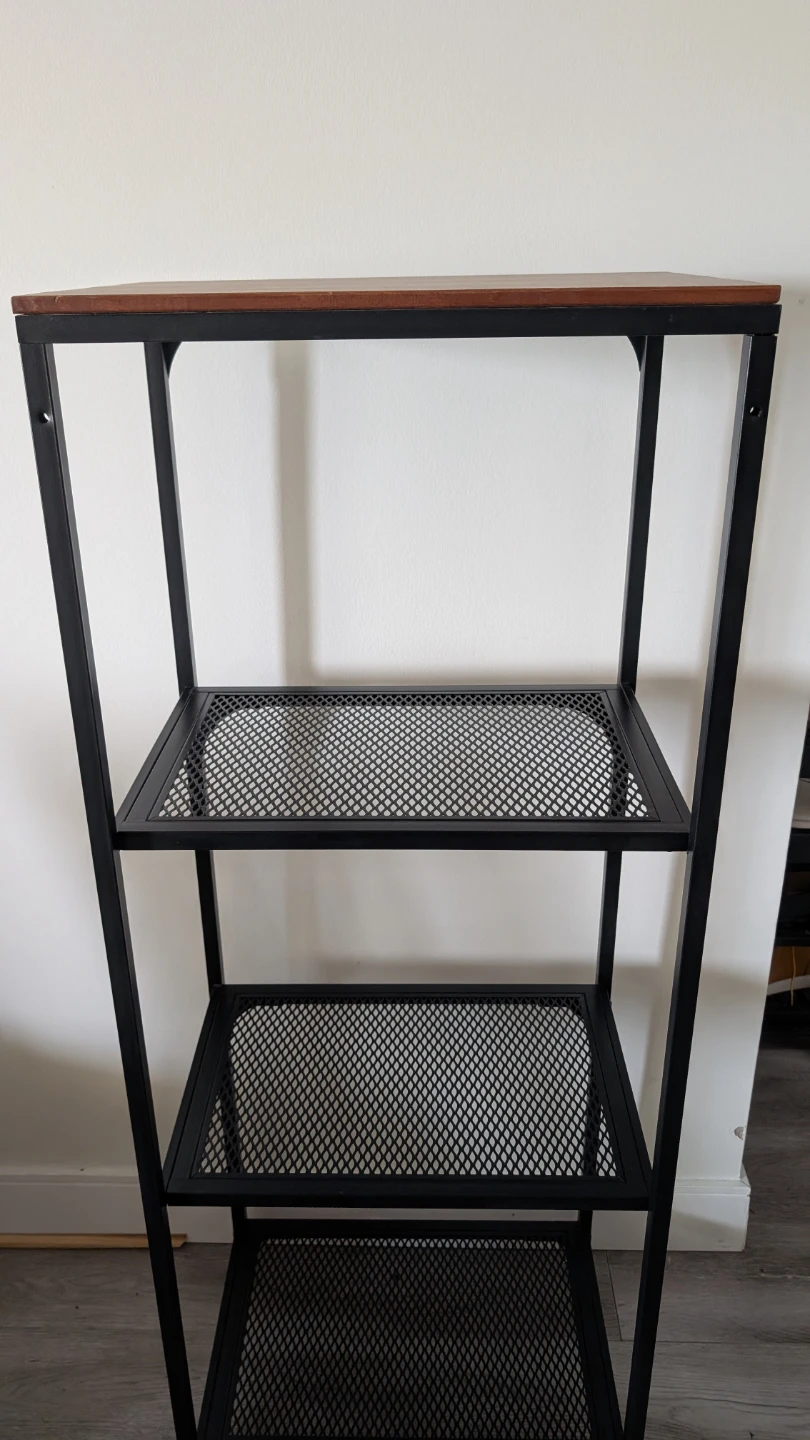 Industrial Style 4-Tier Shelf Unit - photo 2