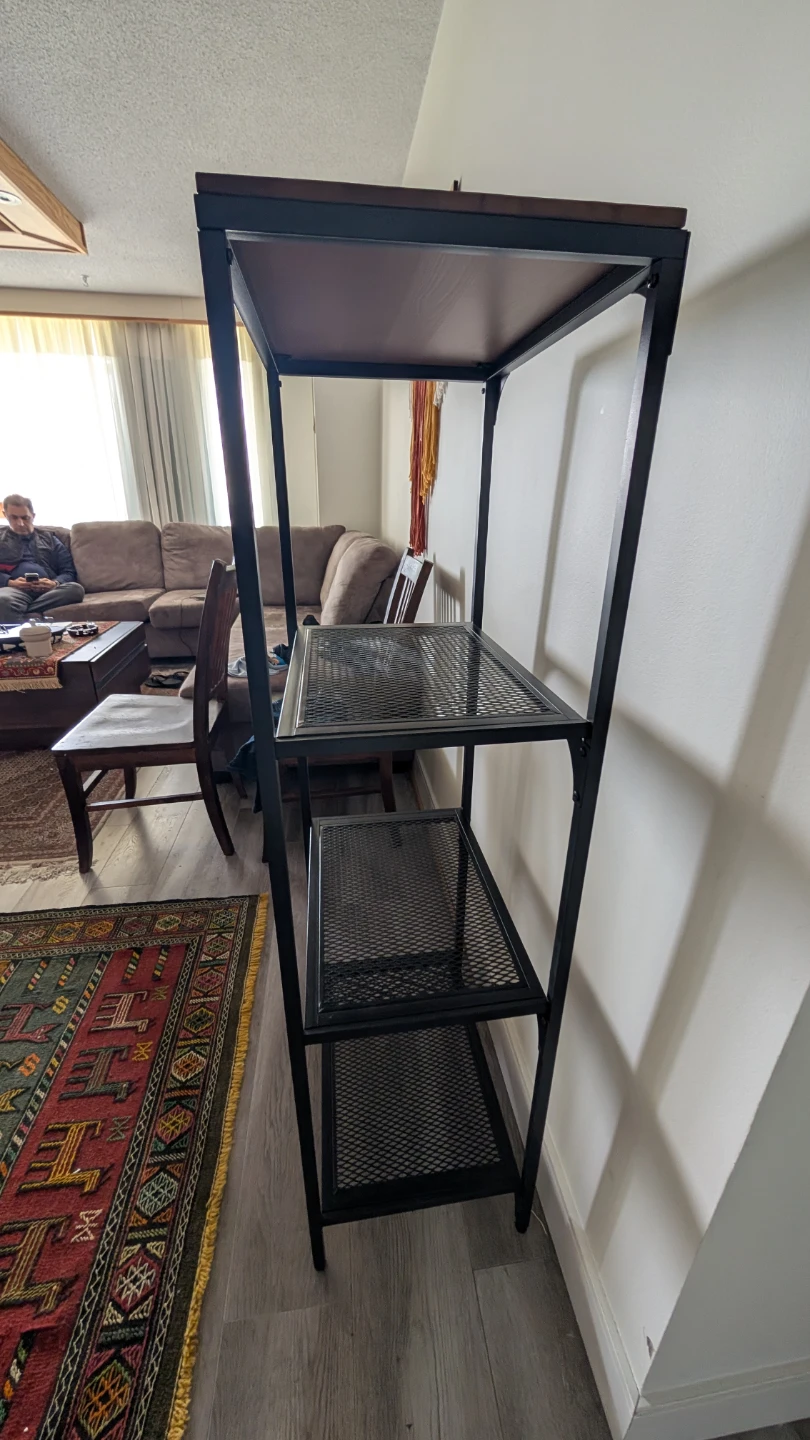 Industrial Style 4-Tier Shelf Unit - photo 3