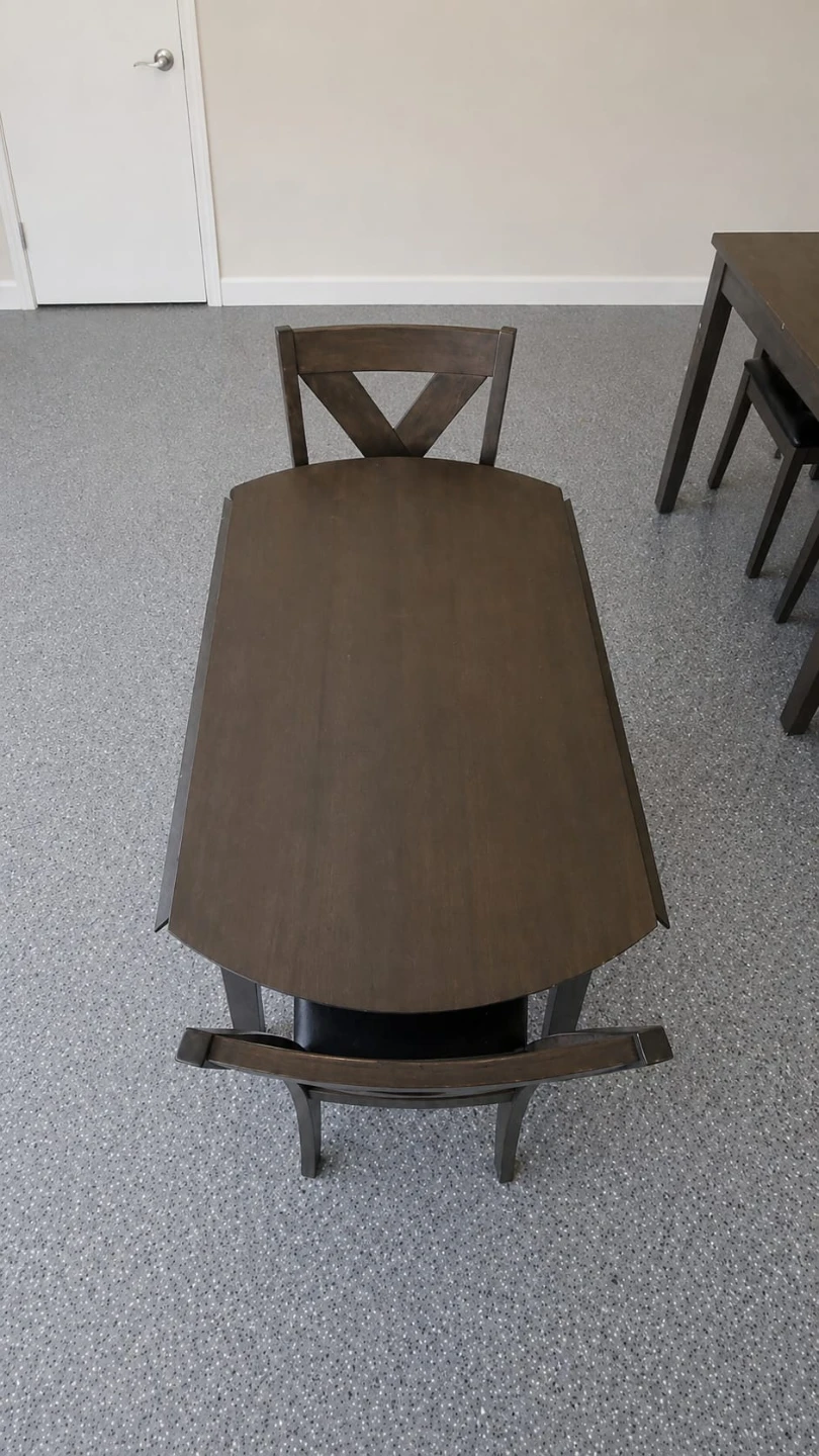 Round Dining Table with 2 Chairs - photo 2