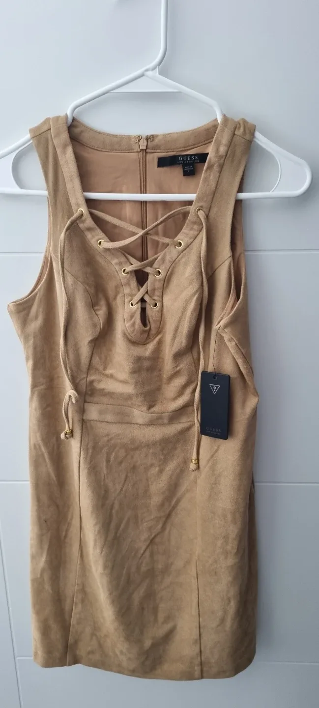Guess Suede Lace-Up Dress Size 2