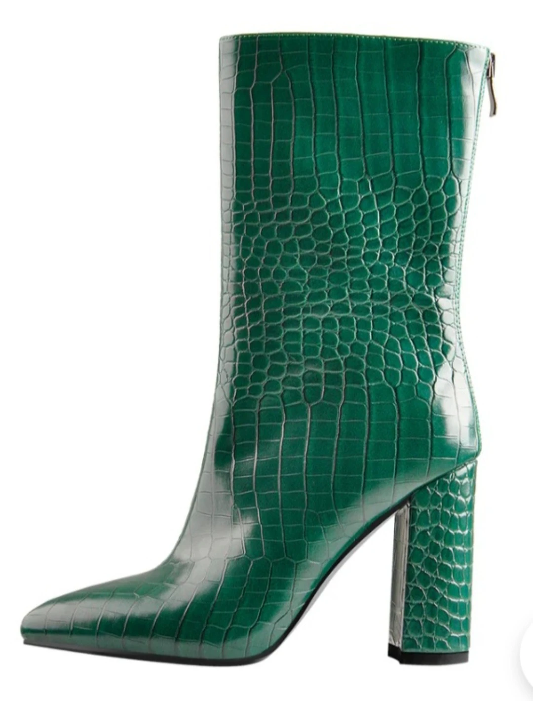 Brand new Women's High Heel  Lishann Crocodile Skin Color Green - photo 3