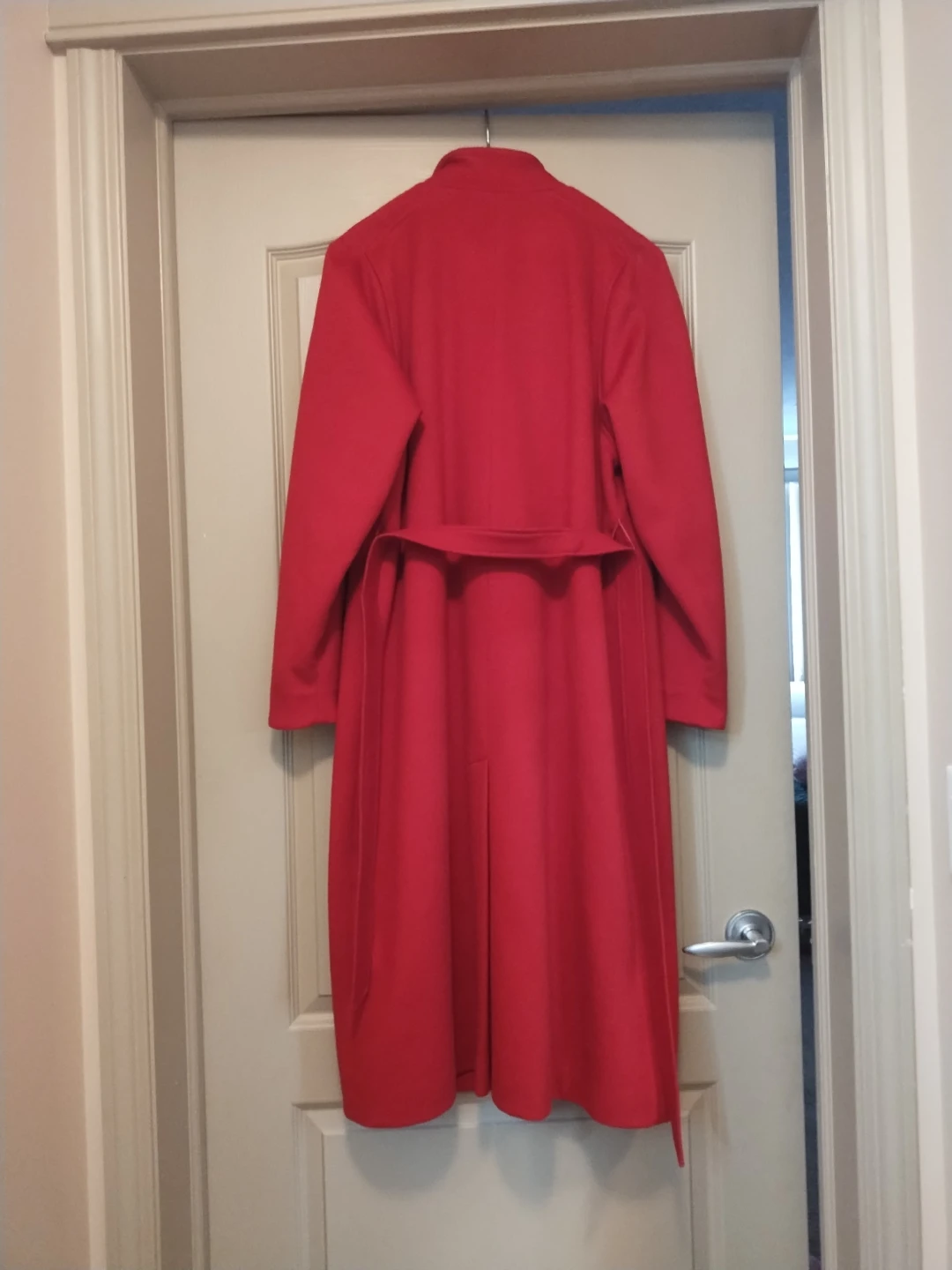 Sterling Stall Red Wool Blend Trench Coat - photo 2