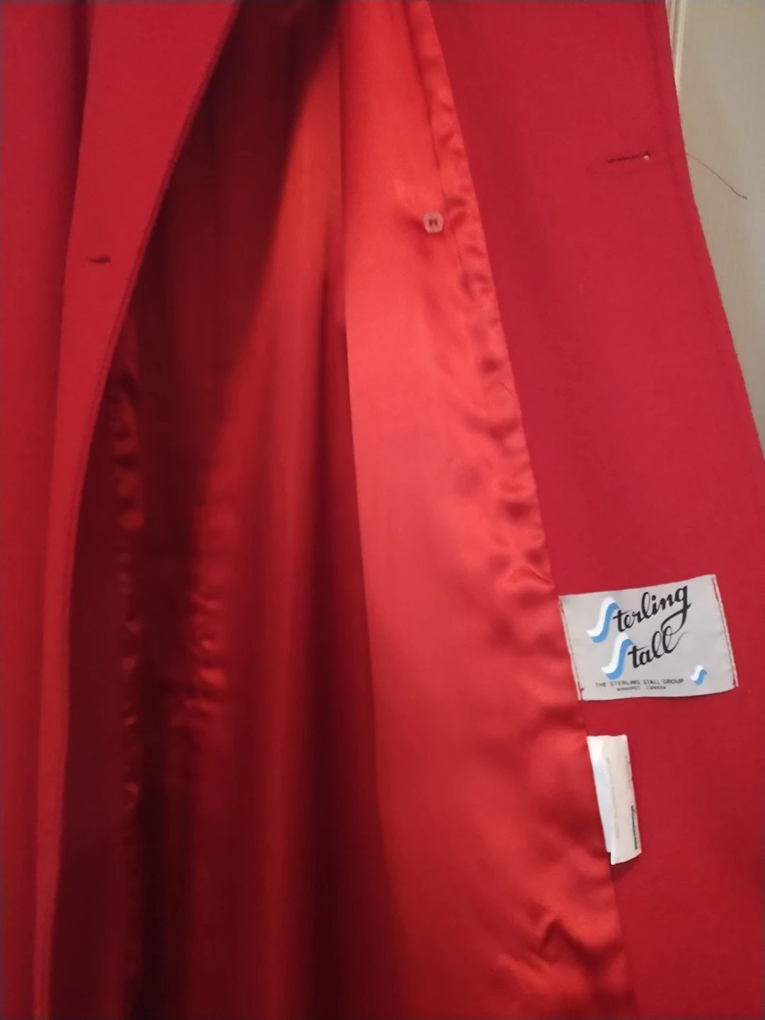 Sterling Stall Red Wool Blend Trench Coat - photo 4