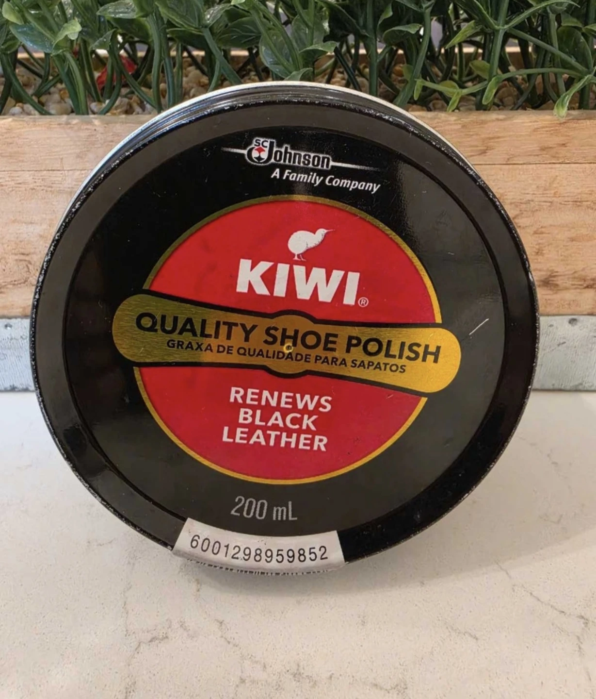 KIWI Quality Shoe Polish - Black Leather, 200 mL