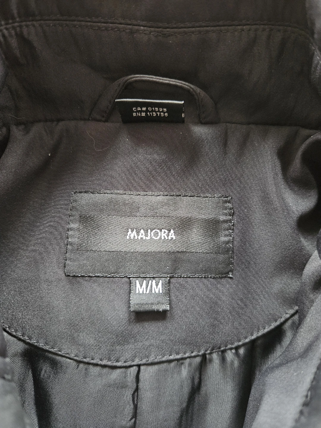 Majora Black Trench Coat Size Medium - photo 3