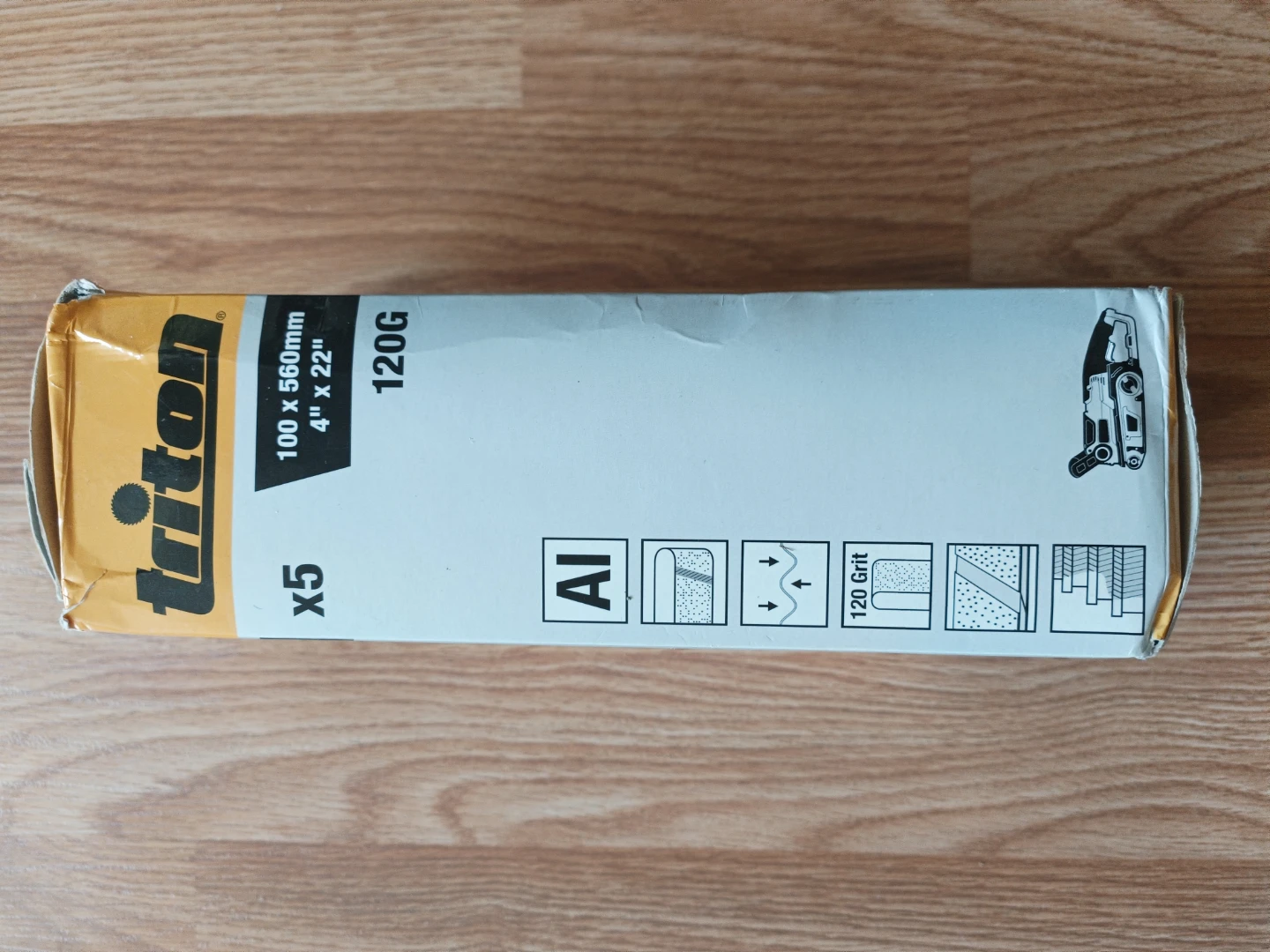 Triton Sanding Belts 4" x 22" 120 Grit (Pack of 5)