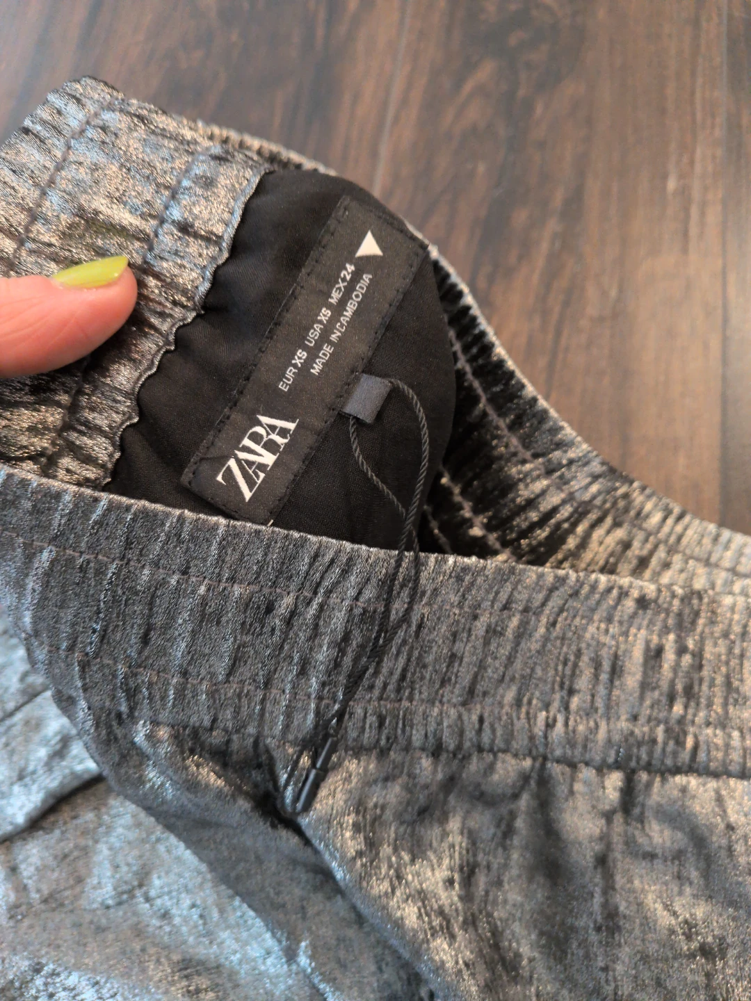 ZARA Metallic Silver Pants - photo 3