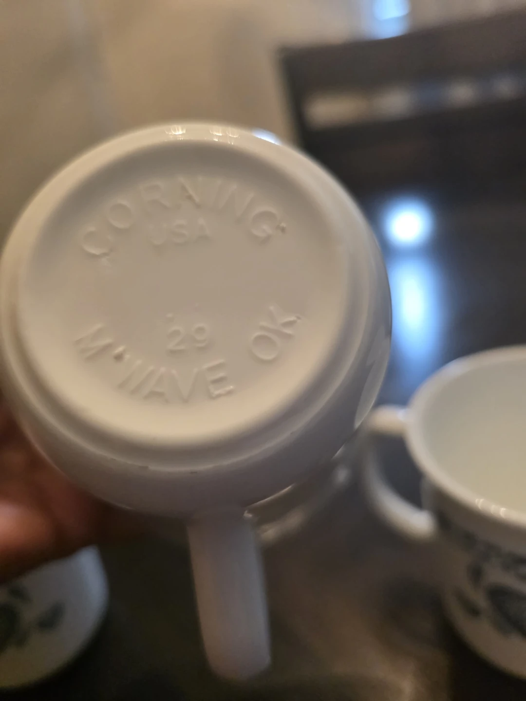 Set of 4 - Corelle "Blue Hearts" mugs by Corning - photo 5