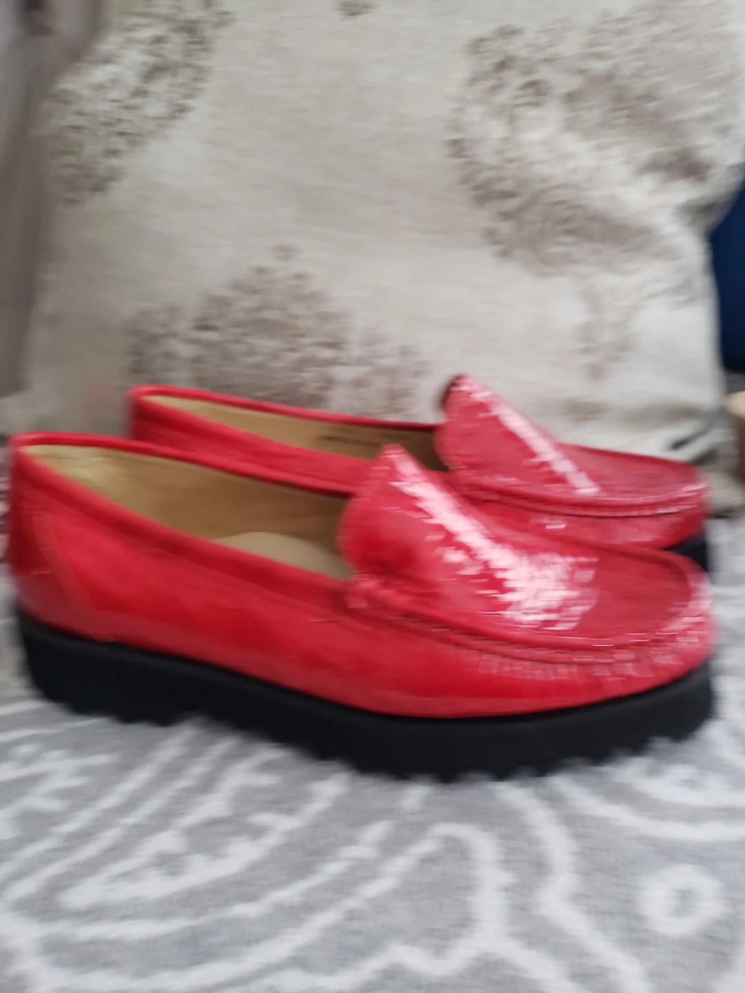 Ron White Red Patent Leather Loafers