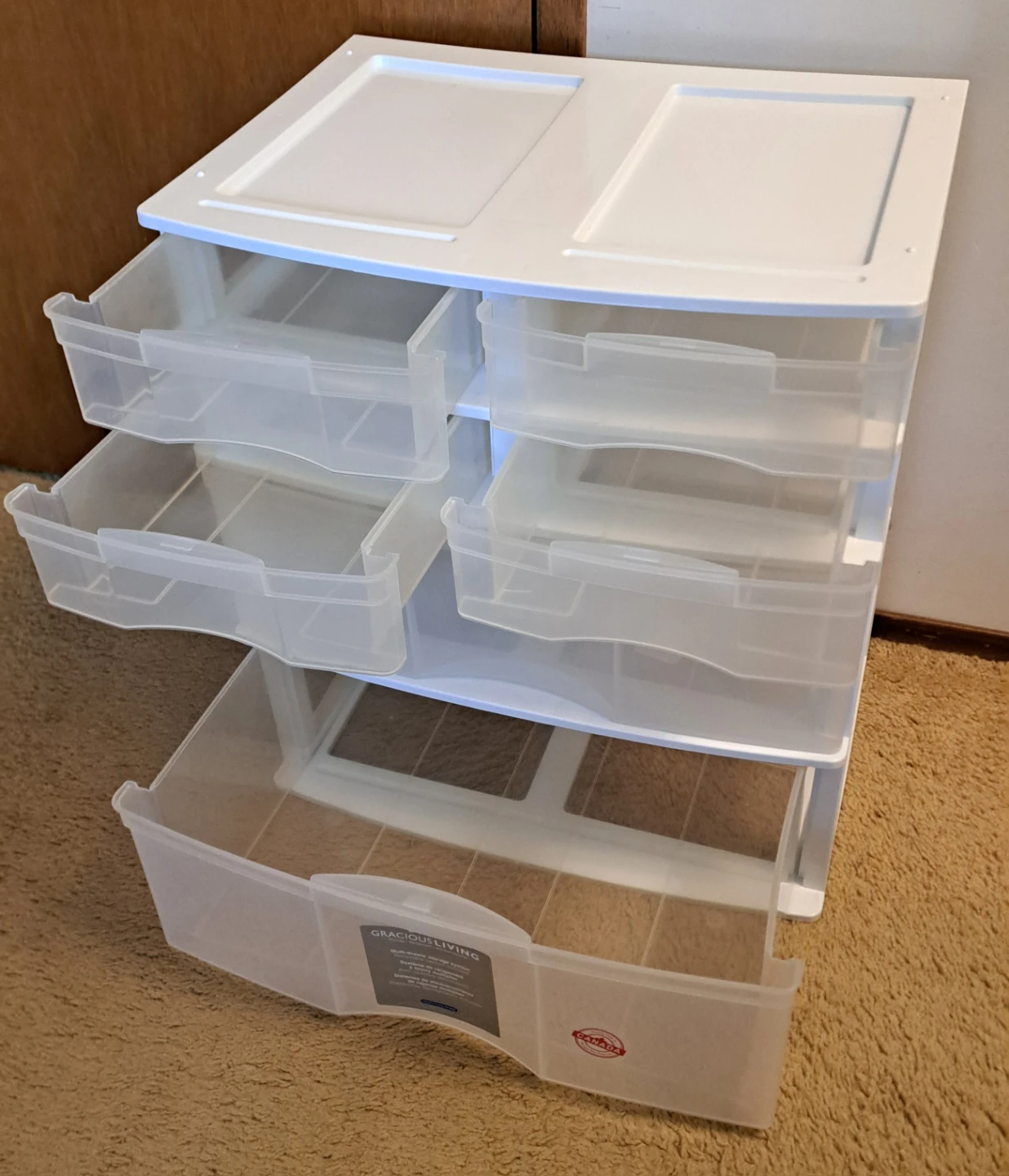 Multi-drawer plastic storage unit - photo 2