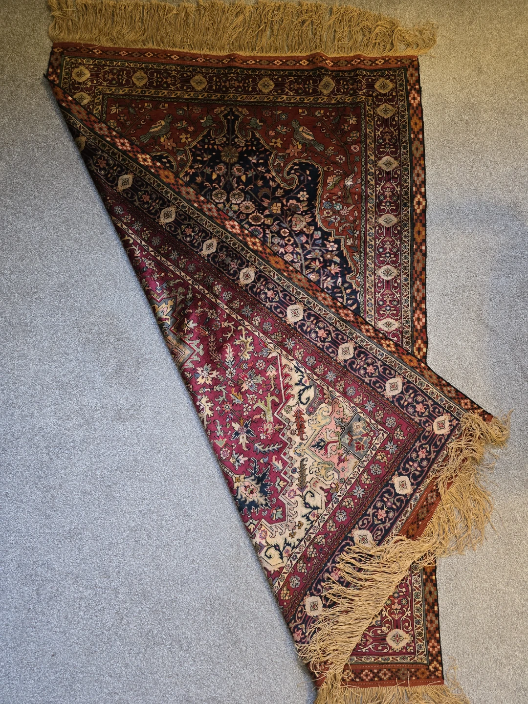 Persian-style decorative silk rug, 2sided ! for Museum of Art - photo 2