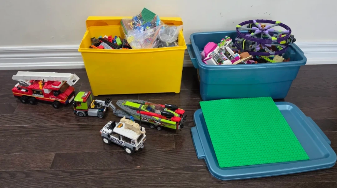 Assorted LEGO Building Blocks and Toy Sets