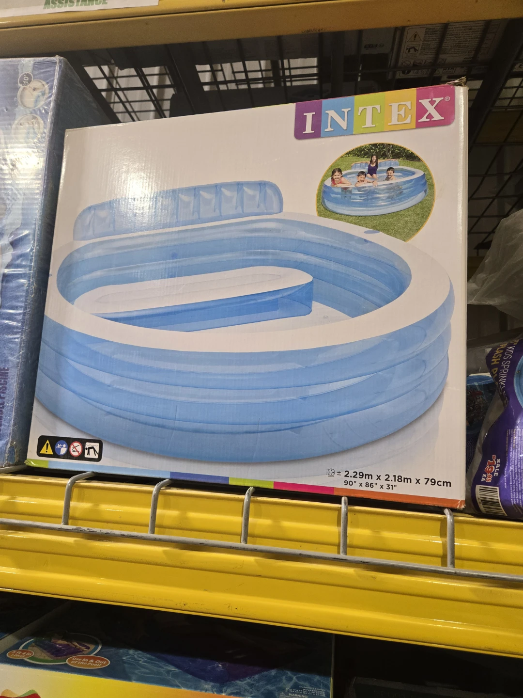Intex Inflatable Pool with Back Seat