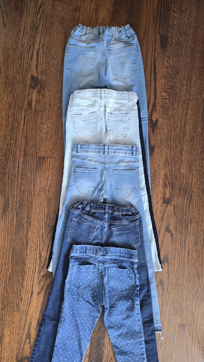 Bundle of 5 girls slim fit Jeans - Size 8Y - photo 4