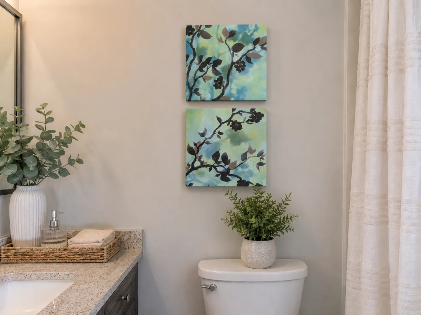 Canvas Wall Art - Tree Branch Design