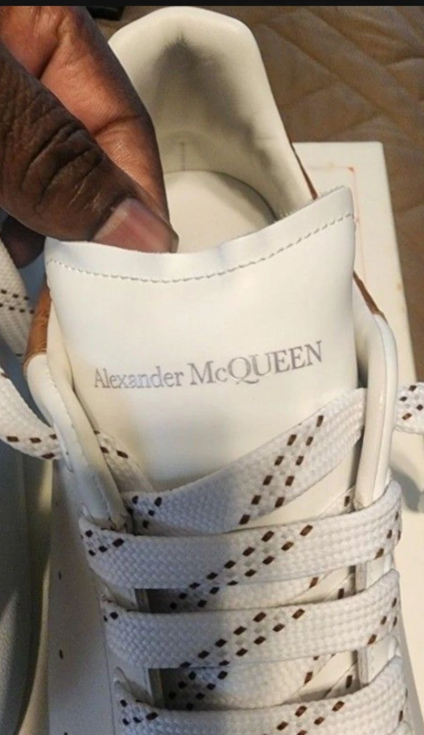 Alexander McQueen White Leather Oversized Sneakers - photo 3