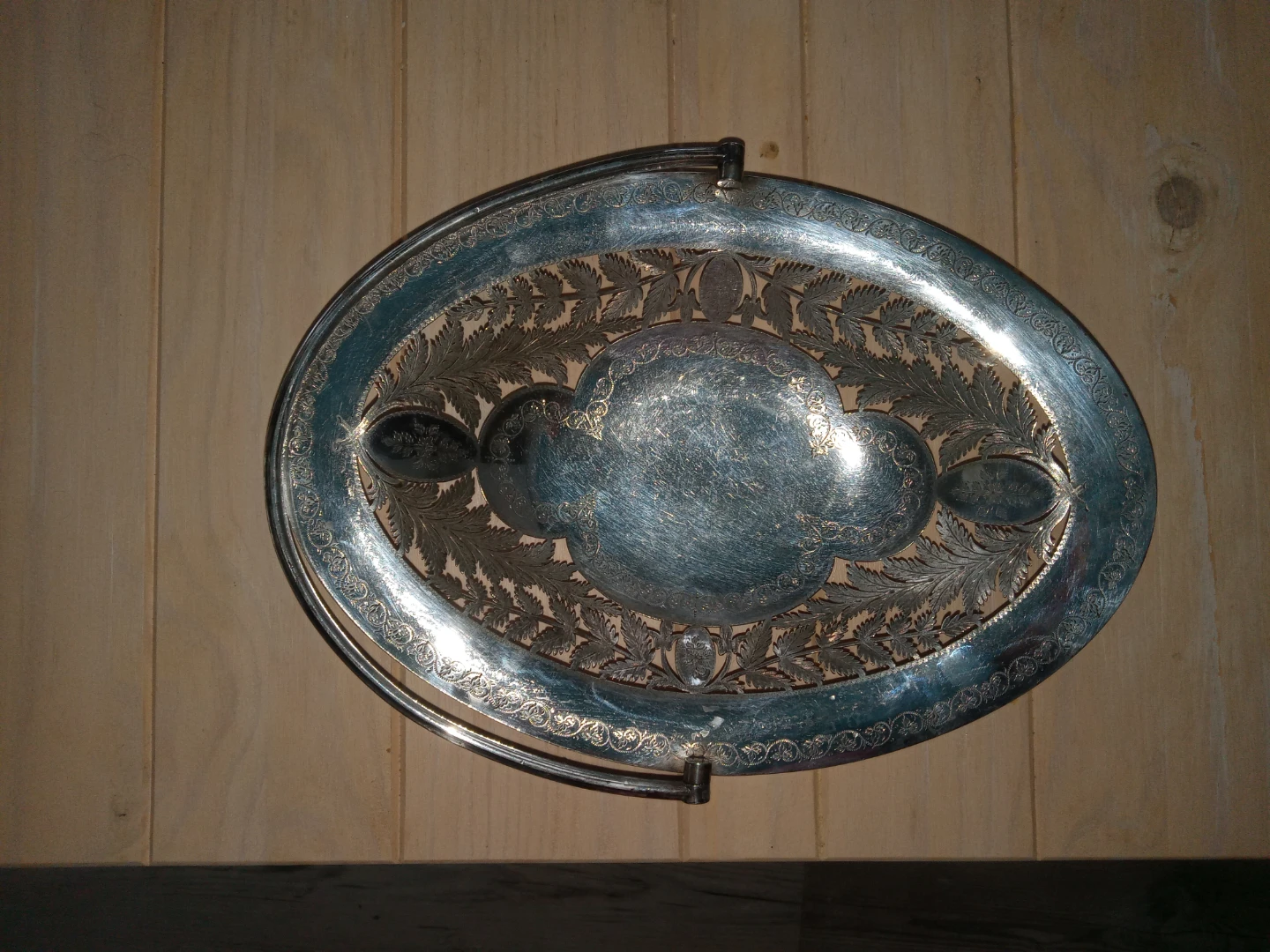 2 ornate Silver Plated Footed Serving Basket - photo 4