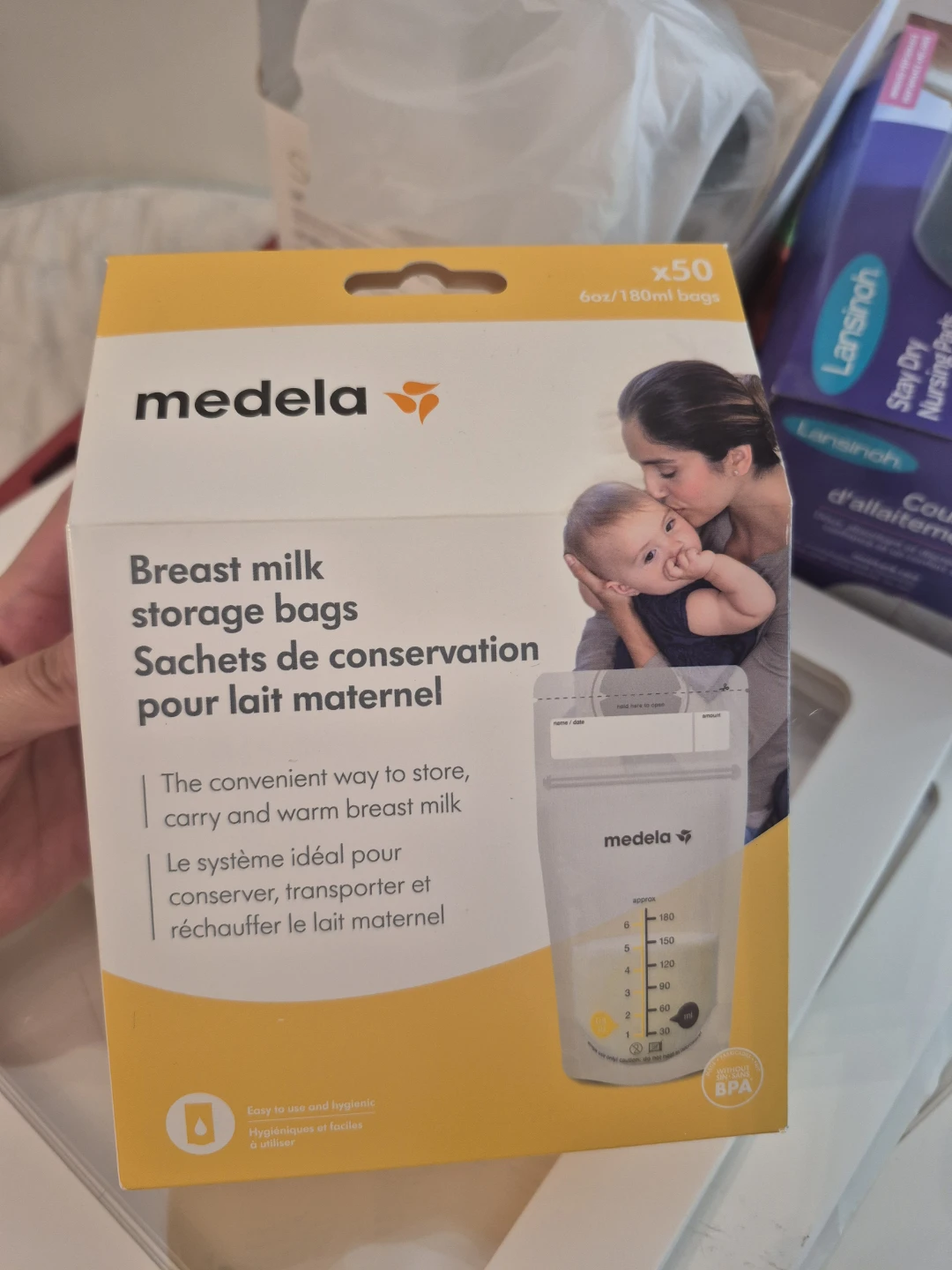 Medela Breast Milk Storage Bags - 50 count, 6oz/180ml