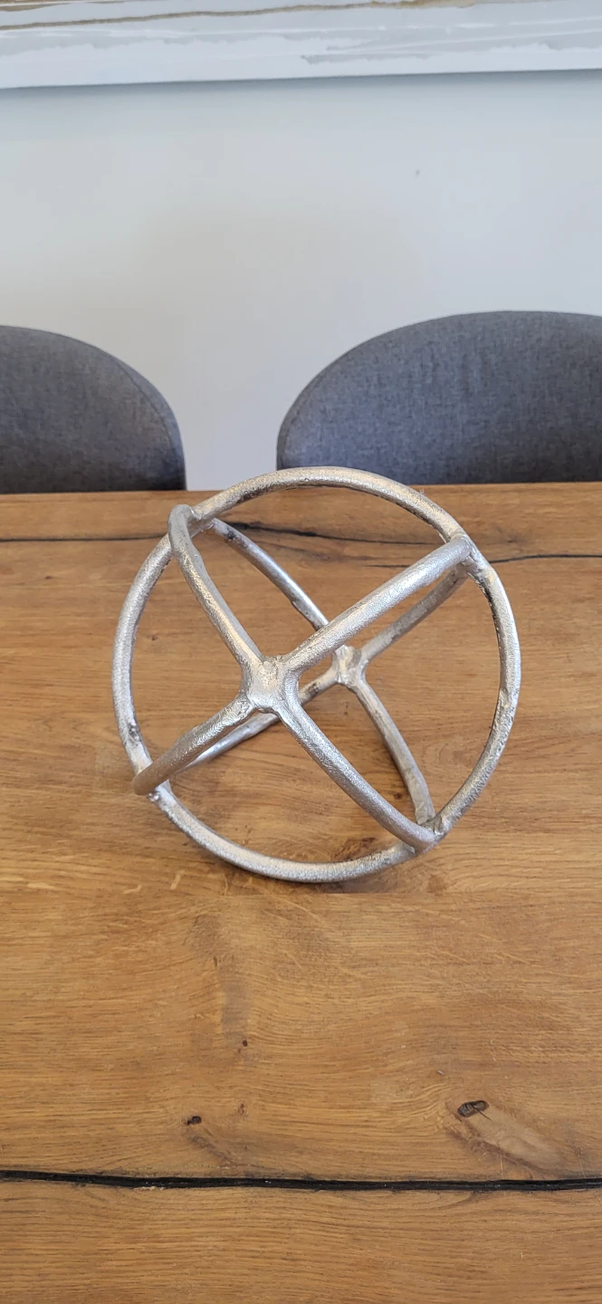 Silver Sphere Decorative Accent