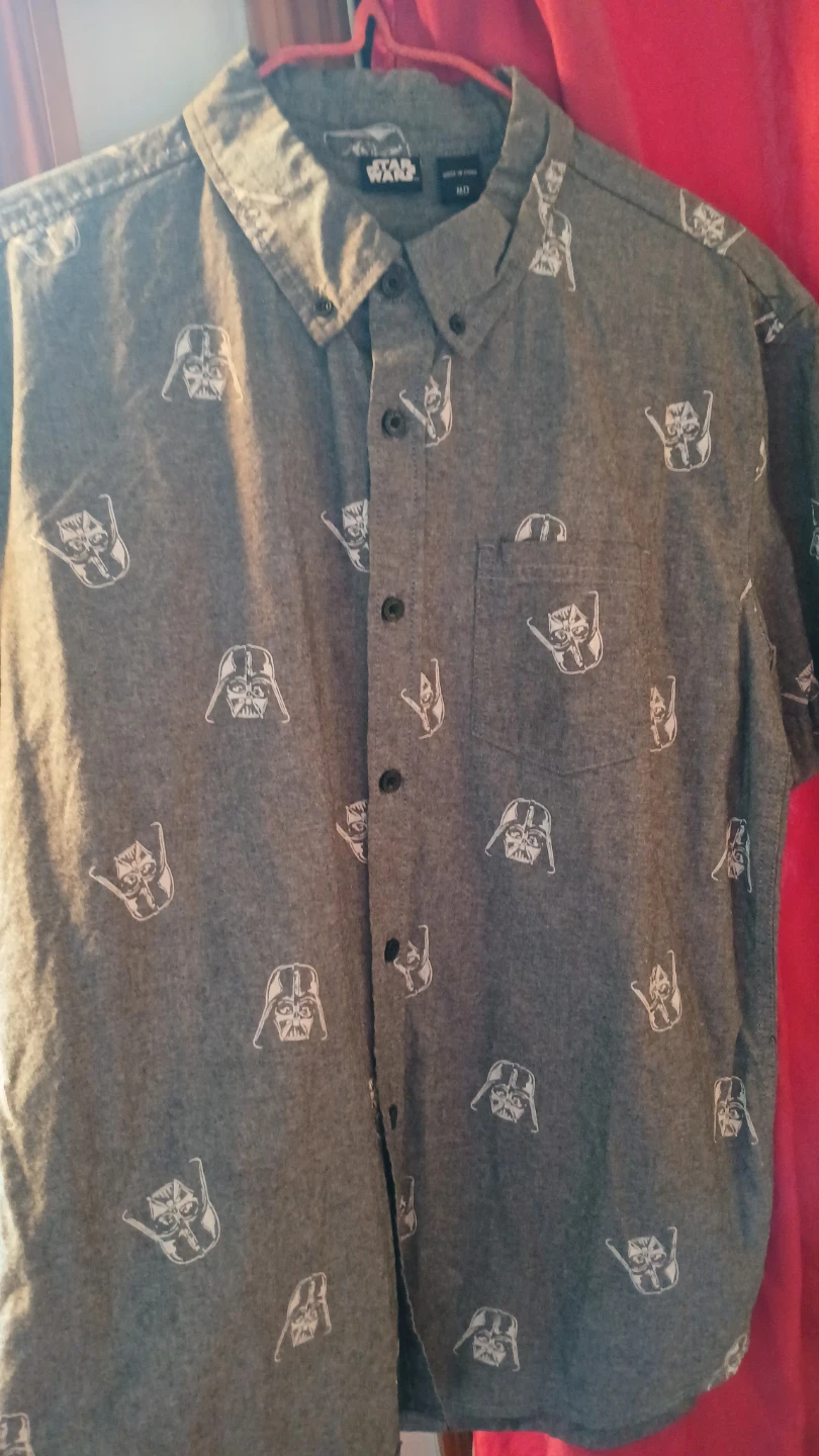 Star Wars Darth Vader All-Over Print Button-Down Shirt - photo 3