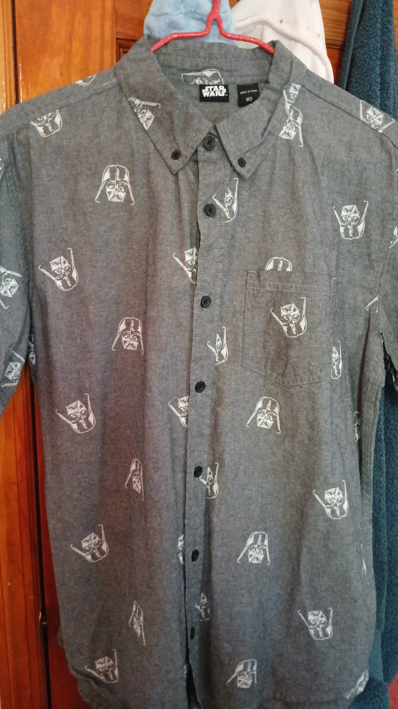 Star Wars Darth Vader All-Over Print Button-Down Shirt - photo 5