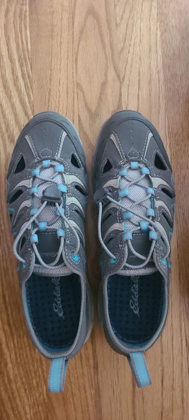 Eddie Bauer Women's Water Shoes - Grey/Blue Size 8.5