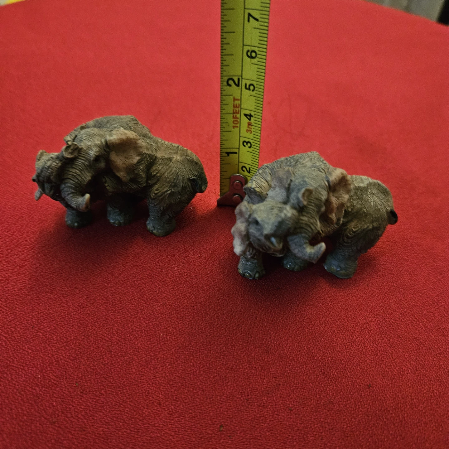 Set of 2 Miniature Elephant Figurines - photo 2