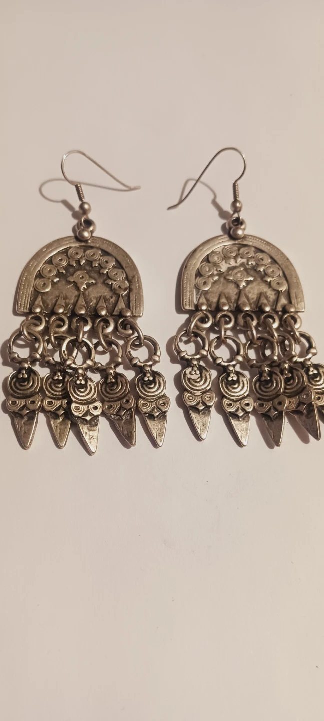 Gorgeous Boho Dangle Silver Tone Earrings - photo 2