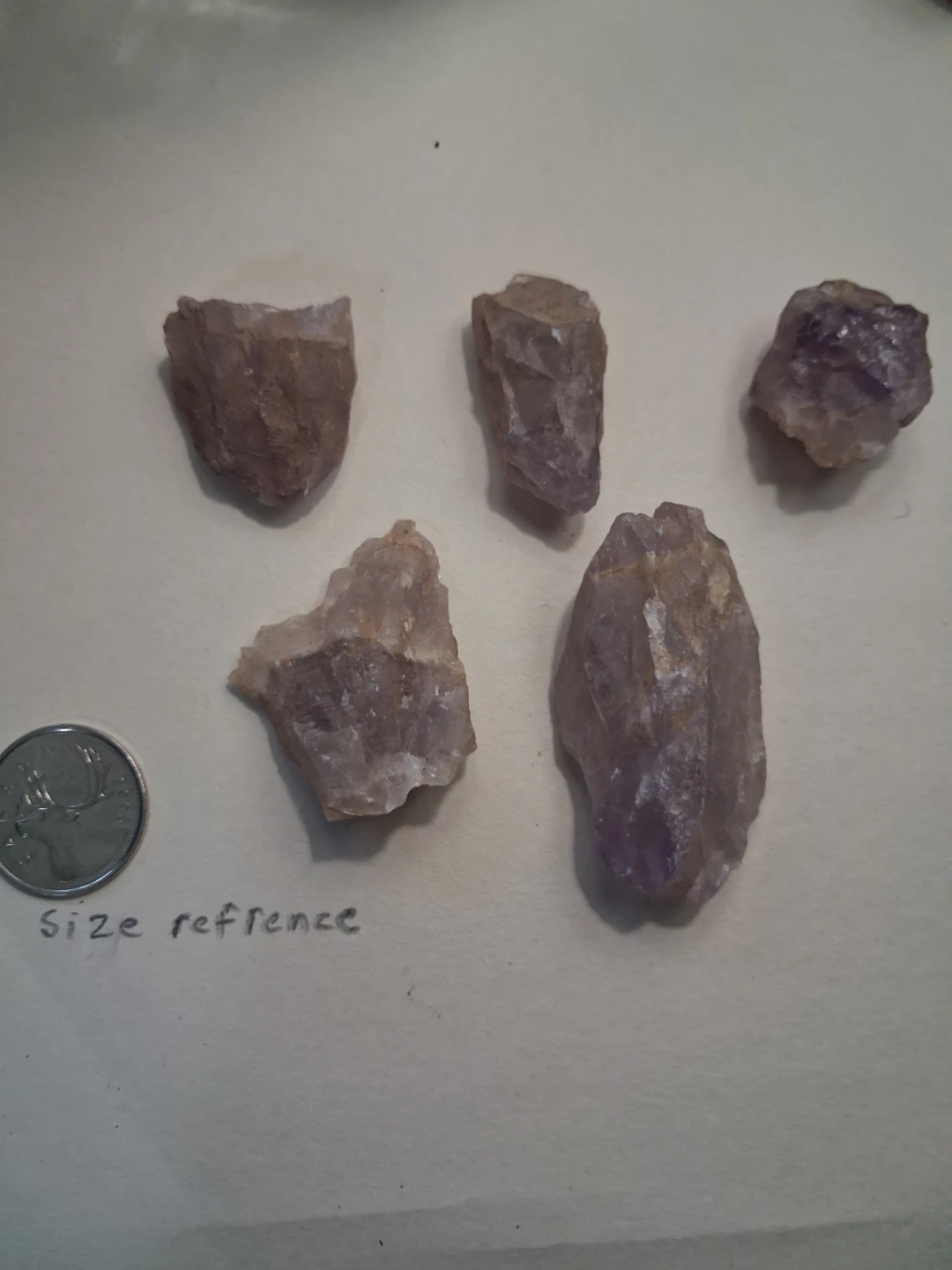 Raw Amethyst Crystals (5 pcs)