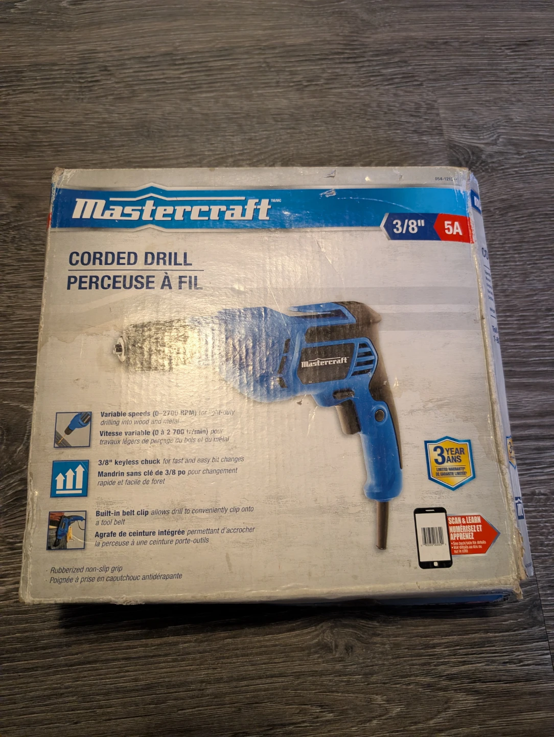 Mastercraft 3/8-in 5A Variable Speed Corded Drill/Driver